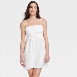 A New Day White Empire Waist Sundress NWT